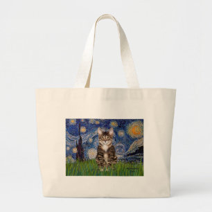 Starry Night - Tabby Tiger cat 30 Jumbo Tygkasse