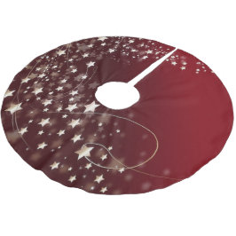 Starry Night Träd Skirt Julgransmatta Borstad Polyester