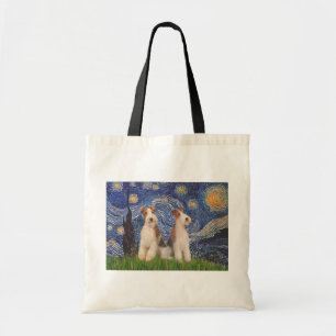 Starry Night - Two Wire Fox Terriers Tygkasse