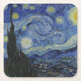 Starry night underlägg papper kvadrat