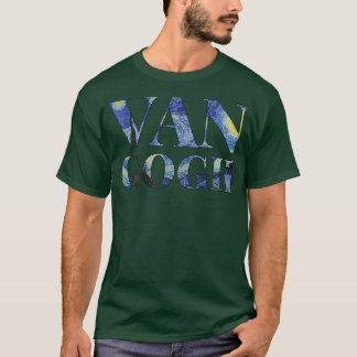 Starry Night Van Gogh Art Painting Vincent Van Gog T Shirt
