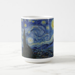 Starry Night, Van Gogh Berömd Painting Kaffemugg