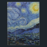 Starry Night & Van Gogh /berömd vintage art Anteckningsbok<br><div class="desc">Anteckningsböcker/Journal: World of Dutch berömd vintage konstnärworks - "The Starry Night" & Vincent van Gogh är en olja på en canvas som målades i juni 1889, den beskriver synen från det öster-vända fönstret på hans asylrum i Saint-Rémy-de-Provence, precis före soluppgången. Van Gogh är postimponerande målare och Starry Natt är ett...</div>
