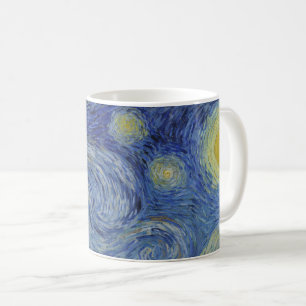 Starry Night & Van Gogh /berömd vintage art Kaffemugg