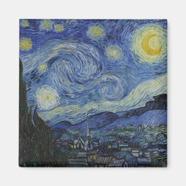 Starry Night & Van Gogh /berömd vintage art Magnet