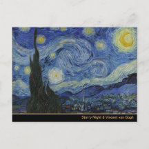 Starry Night & Van Gogh /berömd vintage art