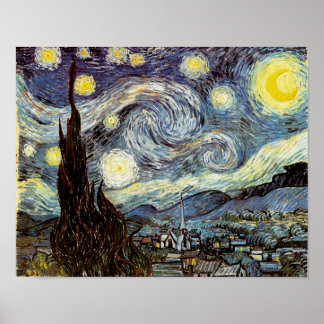 Starry Night Van Gogh Fine Art Poster