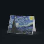 Starry Night Van Gogh Greeting Card Kort<br><div class="desc">Van Gogh-hälsningskortet för stjärnnatten</div>