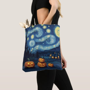 Starry Night Van Gogh Halloween Tygkasse
