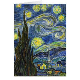 Starry Night, Van Gogh Hälsningskort
