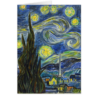 Starry Night, Van Gogh Hälsningskort