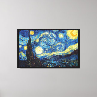 Starry Night Van Gogh Imitation Stil Painting Canvastryck