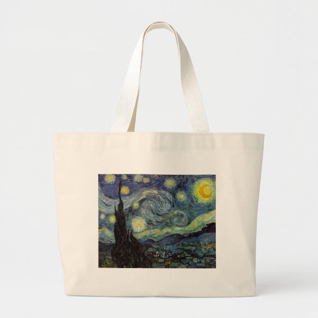 Starry Night - van Gogh Jumbo Tygkasse (Framsidan)