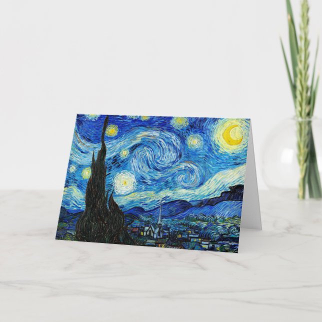Starry Night - Van Gogh Kort (Framsida)