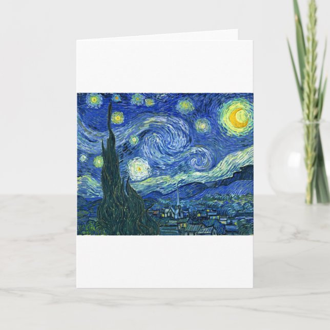 Starry Night ~ Van Gogh Kort (Framsida)
