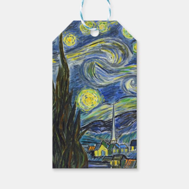 Starry Night, Van Gogh Presentetikett (Framsidan)