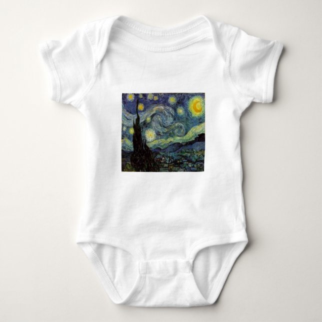 Starry Night - van Gogh Tee Shirt (Framsida)