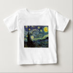 Starry Night - van Gogh Tee Shirt<br><div class="desc">Från gruvarbetarlampan Nuenen till den som han placerade på sin fönstersida efter scenen med Gauguin; från kvällsstjärnan noterade han 1875 i Corot Olive Orchard till brev i augusti 1888 till sin bror, där han sade: "En dag eller annan kommer du att se en bild av själva huset badas i solljus,...</div>