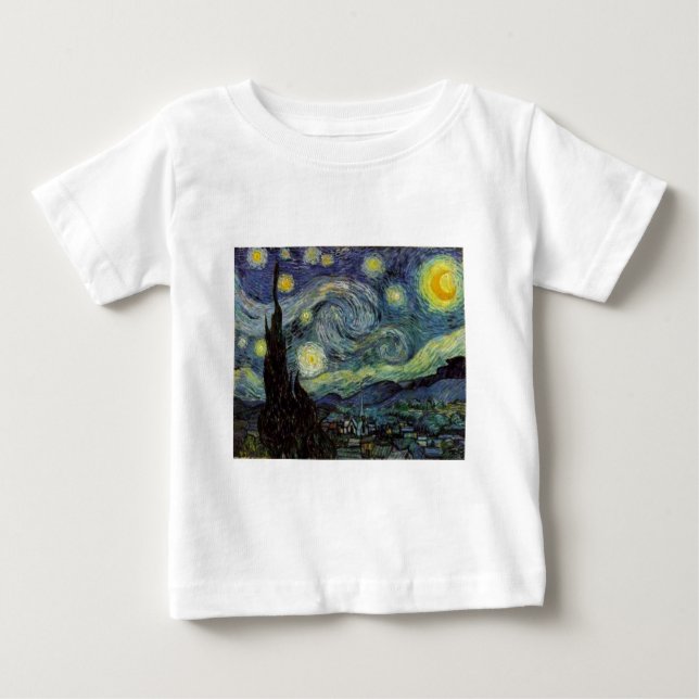 Starry Night - van Gogh Tee Shirt (Framsida)