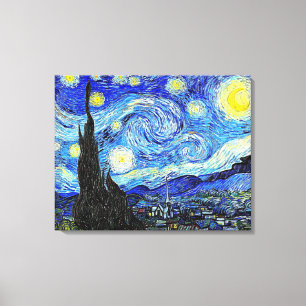 STARRY NIGHT VAN GOGH WRAPPED CANVAS ART PRINT
