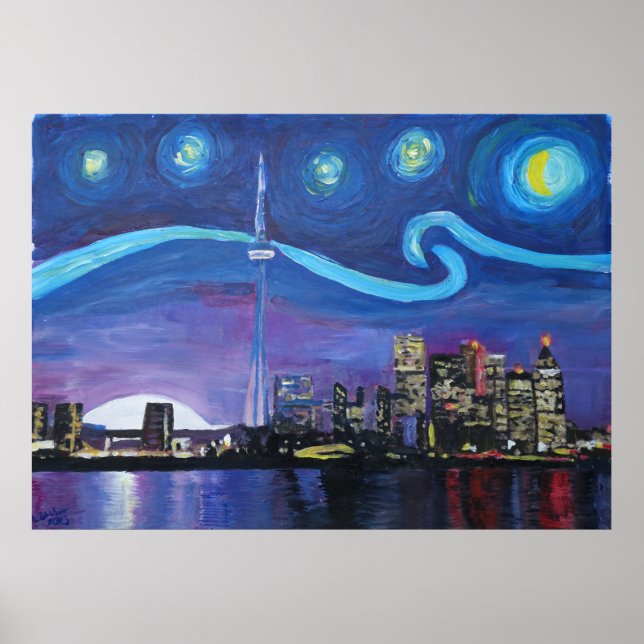 Starry Night vid Toronto Poster (Framsidan)