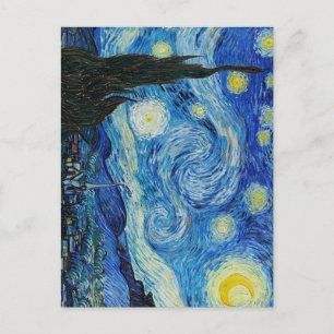 Starry Night Vincent van Gogh Artwork Helg Vykort