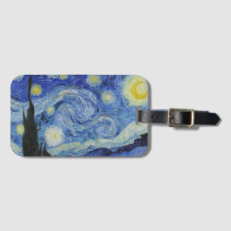 Starry Night - Vincent Van Gogh Bagagebricka
