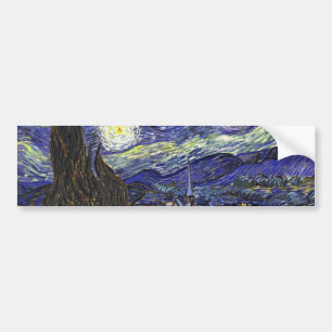 Starry Night, Vincent Van Gogh. Bildekal