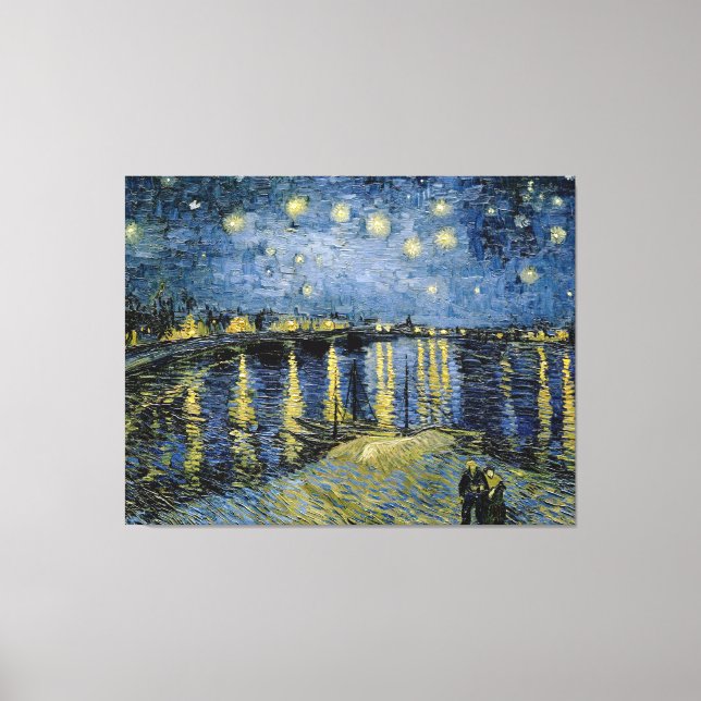 Starry Night Vincent van Gogh Canvastryck (Framsida)
