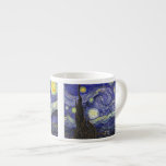 Starry Night, Vincent Van Gogh. Espressomugg<br><div class="desc">Starry Night,  Vincent Van Gogh. Berömdens bra konst. Liggande oljemålning.</div>