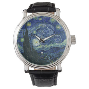 Starry Night Vincent van Gogh Fine Art Painting Armbandsur