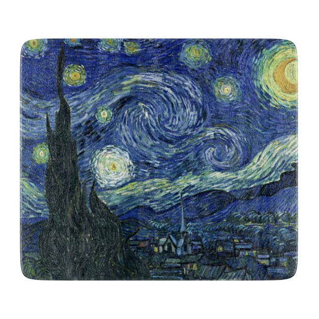 Starry Night Vincent van Gogh Fine Art Painting Cu (Framsidan)