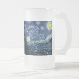 Starry Night Vincent van Gogh Fine Art Painting Frostat Ölglas