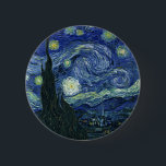 Starry Night Vincent van Gogh Fine Art Painting Knapp<br><div class="desc">Vincent van Gogh (holländska, 1853-1890) Starry Night, 1889, Oil on canvas Unframed: 73 × 92 cm (28, 7 × 36, 2 tum) Denna tavla skildrar synen från det öster-vända fönstret på Van Goghs asylrum på Saint-Rémy-de-Provence, tillade, tillade en idealiserad by. Det har funnits i den permanenta samlingen av Modern Art-museet...</div>