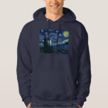 Starry Night Vincent van Gogh Fine Art Painting Sweatshirt Med Luva<br><div class="desc">Vincent van Gogh (holländska, 1853-1890) Starry Night, 1889, Oil on canvas Unframed: 73 × 92 cm (28, 7 × 36, 2 tum) Denna tavla skildrar synen från det öster-vända fönstret på Van Goghs asylrum på Saint-Rémy-de-Provence, tillade, tillade en idealiserad by. Det har funnits i den permanenta samlingen av Modern Art-museet...</div>