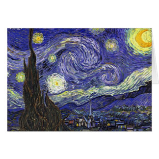Starry Night, Vincent Van Gogh. Hälsningskort