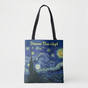 Starry Night Vincent van Gogh Impressionist Art Tygkasse