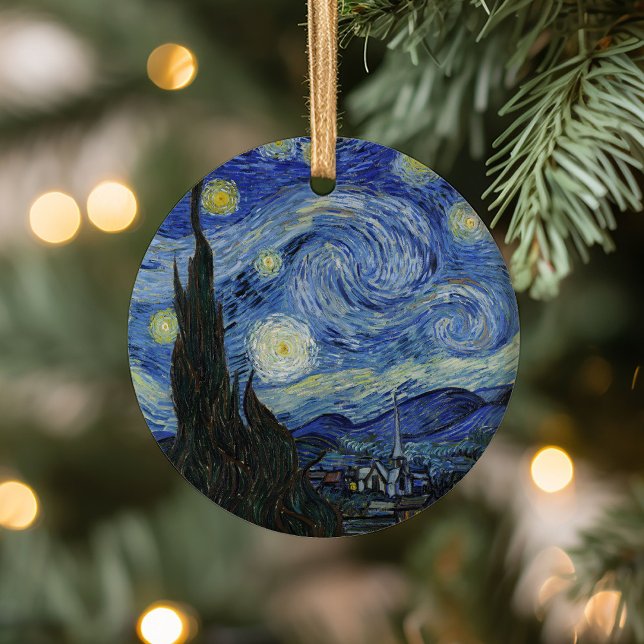 Starry Night | Vincent van Gogh Julgransprydnad Keramik (Skapare uppladdad)