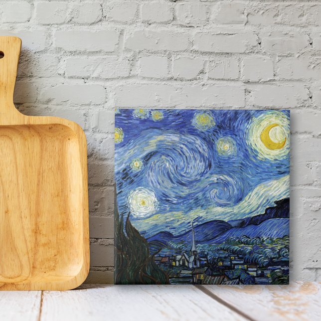 Starry Night Vincent van Gogh Kakelplatta (Skapare uppladdad)