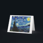 Starry Night, Vincent van Gogh Kort<br><div class="desc">Vincent Willem van Gogh (30 mars 1853-29 juli 1890) var en nederländsk postimponerande målare som tillhör den mest berömd och inflytelserika figurer i den Westerna konsten. På drygt ett decennium skapat han omkring 2 100 konstverk, varav omkring 860 oljemålningar, varav de flesta är från de senaste två åren Hans liv....</div>