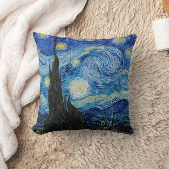 Starry Night Vincent Van Gogh Kudde (Filt)