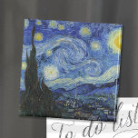 Starry Night | Vincent Van Gogh Magnet<br><div class="desc">Starry Night (1889) av den nederländska konstnären Vincent Van Gogh. Originalteckningen är en olja på en arbetsyta som skildrar en energisk postimponerande nattbild himlar i moody skuggor av blått och gult. Använda verktygen för att lägga till anpassningsbar eller anpassa bilden.</div>