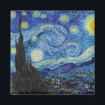 Starry Night, Vincent van Gogh Magnet<br><div class="desc">Vincent Willem van Gogh (30 mars 1853-29 juli 1890) var en nederländsk postimponerande målare som tillhör den mest berömd och inflytelserika figurer i den Westerna konsten. På drygt ett decennium skapat han omkring 2 100 konstverk, varav omkring 860 oljemålningar, varav de flesta är från de senaste två åren Hans liv....</div>