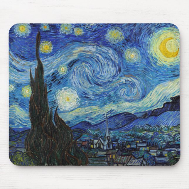 Starry Night, Vincent van Gogh Musmatta (Framsidan)