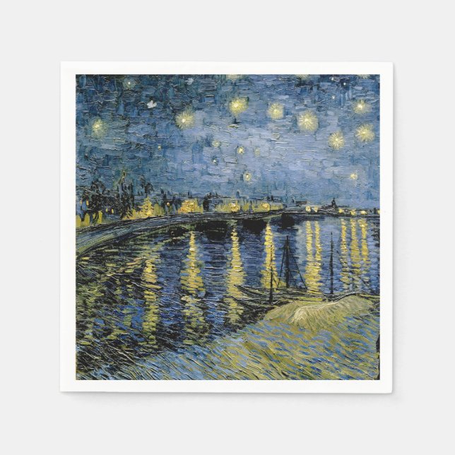 Starry Night Vincent van Gogh Pappersservett (Framsidan)