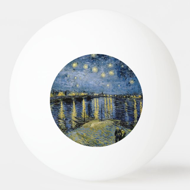 Starry Night Vincent van Gogh Pingisboll (Framsidan)