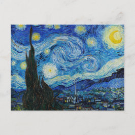 Starry Night Vincent Van Gogh Postcard Vykort
