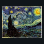 Starry Night,Vincent van Gogh Poster<br><div class="desc">Starry Night,  Vincent van Gogh.</div>