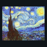 Starry Night, Vincent van Gogh Poster<br><div class="desc">Vi är stolta över att kunna erbjuda detta storartade arbete av Vincent van Gogh, Stjärnnatten. Vi har över 20 års erfarenhet av kommersiell konst och färg-reproduktion i fält för att ge dig den här omsorgsfullt bra-anpassade reproduktionen. Vi är säkra på att du kommer att njuta av detta mästerverk i årtionden...</div>