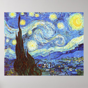 Starry Night, Vincent van Gogh Poster